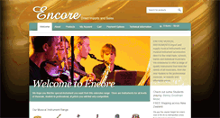 Desktop Screenshot of encoremusic.co.nz